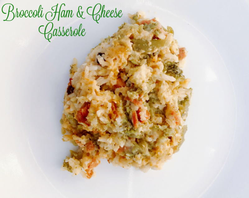 Broccoli Ham and Cheese Casserole