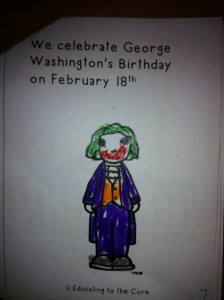 George Washington, The Joker, Batman