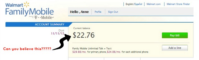 Walmart Family Mobile First Bill #FamilyMobileSaves #cbias #shop