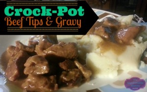 Crock-Pot Beef Tips & Gravy