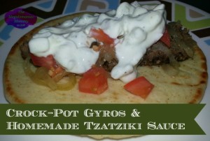 Crock-Pot Gyros & Homemade Tzatziki Sauce