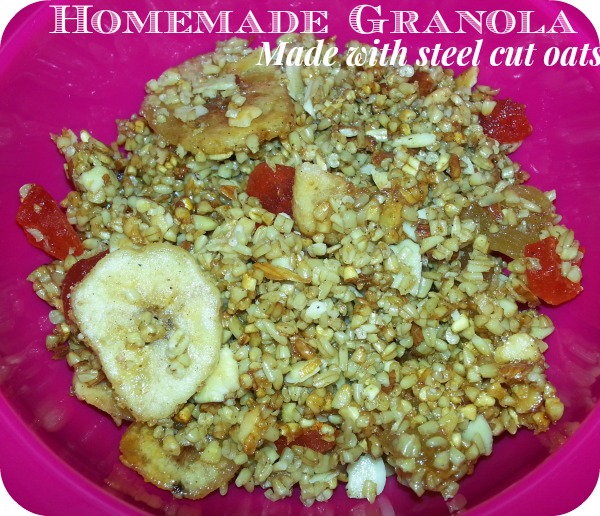 Homemade Granola with Steel Cut Oats