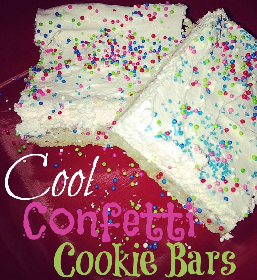 Cool Confetti Cookie Bars #megalomommy