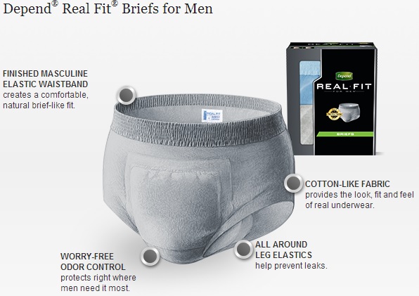 Depend Real Fit Briefs for Men #Underwareness @DropYourPants