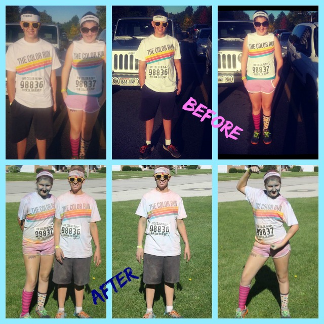 The Color Run 2013 Before and After