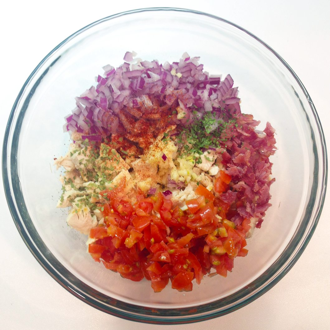 Organic Chicken Salad In Process 5