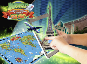 Popar Toys 3D Interactive Wall Chart - World Map