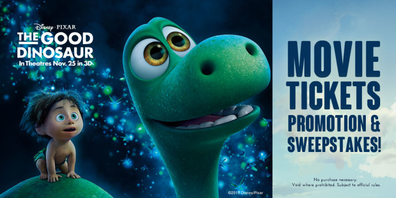 - Good Dinosaur - Sweepstakes - Twitter 1