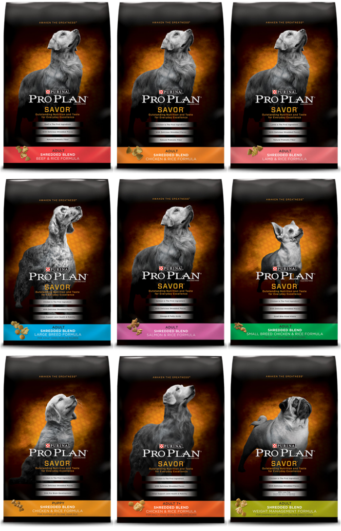 Purina Pro Plan Savor Shredded Blend options #SavorShreddedBlend i #ProPlanDog #PetSmart