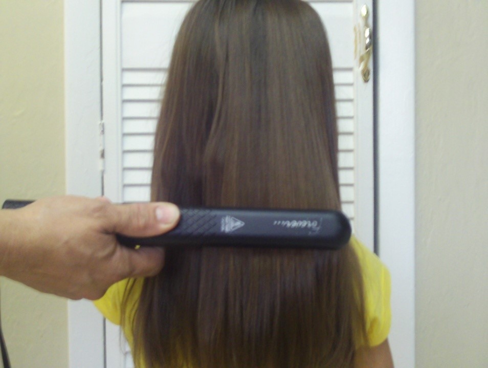 flat iron hair