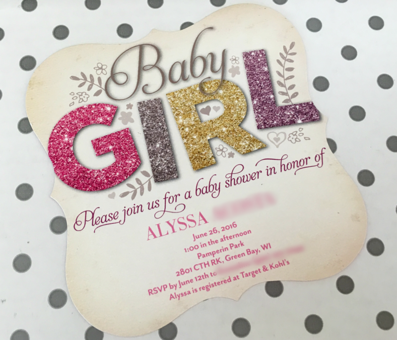 tiny prints baby shower invitations