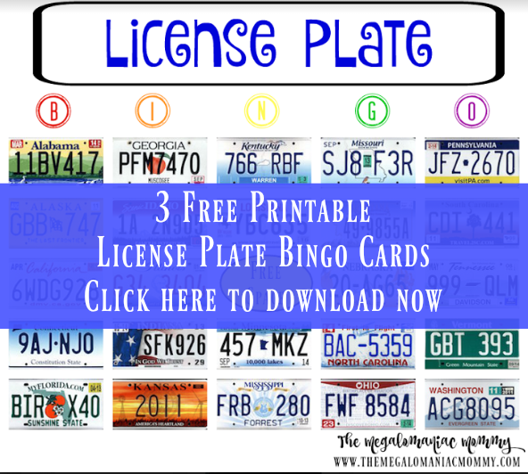 Fun Things for Kids to Do While Traveling + Printable License Plate