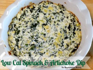 Low Cal Spinach & Artichoke Dip