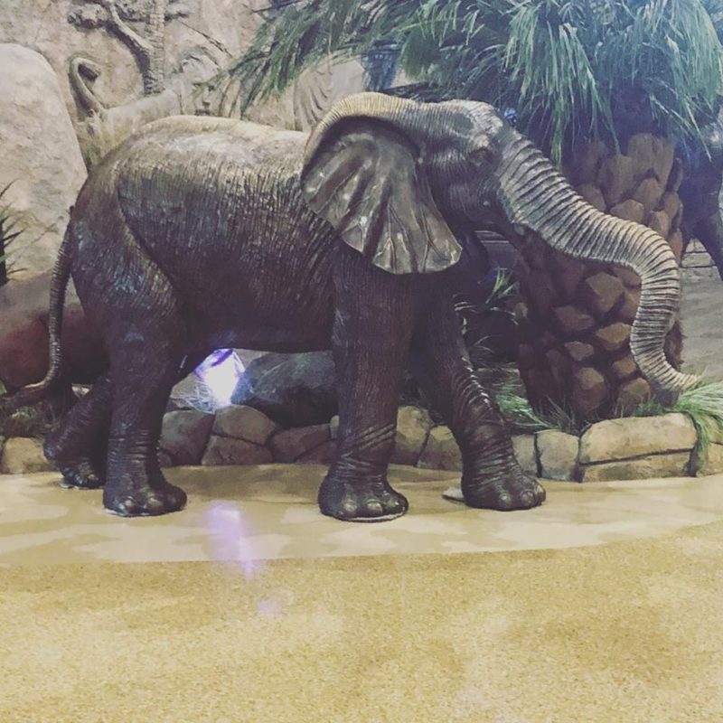 Kalahari Wisconsin Dells Elephant in main lobby #lovekalahari #americaslargers #ad